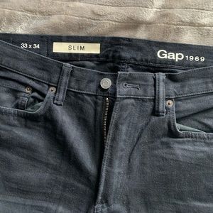 Slim fit black jeans size 33x34